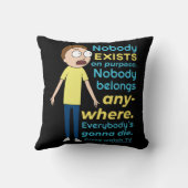 RICKおよびMORTY™ |目的に存在する人はいません クッション (裏面)