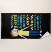 RICKおよびMORTY™ |目的に存在する人はいません ビーチタオル (正面)