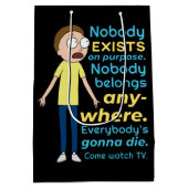 RICKおよびMORTY™ |目的に存在する人はいません ミディアムペーパーバッグ (裏面)