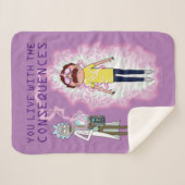 RICKおよびMORTY™ |結果を生かす シェルパブランケット (正面(横))