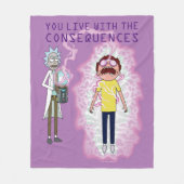 RICKおよびMORTY™ |結果を生かす フリースブランケット (正面)