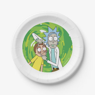 RICKおよびMORTY™ 見て ペーパープレート
