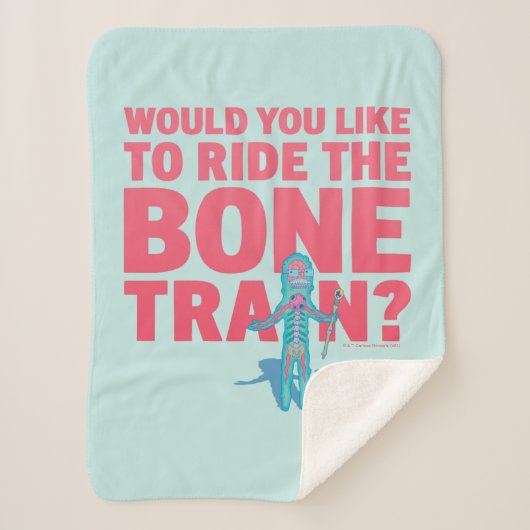 RICKおよびMORTY™ |解剖学パーク – 骨列車 シェルパブランケット (正面)
