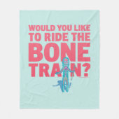 RICKおよびMORTY™ |解剖学パーク – 骨列車 フリースブランケット (正面)