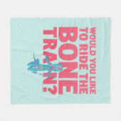 RICKおよびMORTY™ |解剖学パーク – 骨列車 フリースブランケット (正面(横))