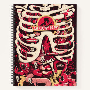 RICKおよびMORTY™  解剖学的なパークのリブケージ ノートブック