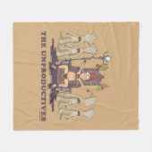 RICKおよびMORTY™ |非生産的な問題 フリースブランケット (正面(横))