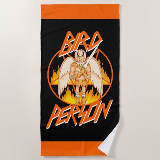 RICKおよびMORTY™ |鳥の人の五角形 ビーチタオル (正面)