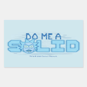 RICKおよびMORTY™ Do Me A 無地の 長方形シール