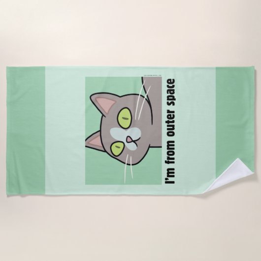 RICKおよびMORTY™ | I'm From Outer Space ビーチタオル (正面)