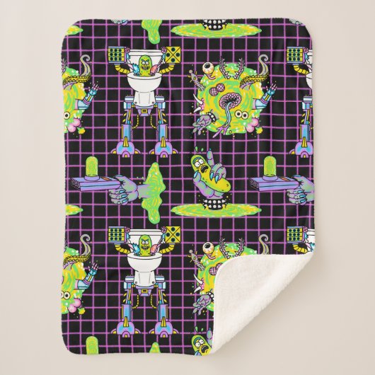 RICKおよびMORTY™ | Pickle Rickポータルパターン シェルパブランケット (正面)