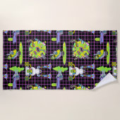 RICKおよびMORTY™ | Pickle Rickポータルパターン ビーチタオル (正面)