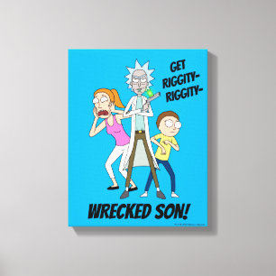 RICKおよびMORTY™   Rick、Morty、Summer キャンバスプリント
