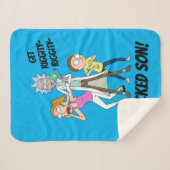 RICKおよびMORTY™ | Rick、Morty、Summer シェルパブランケット (正面(横))