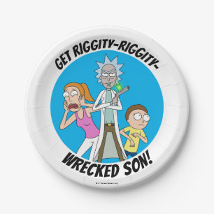 RICKおよびMORTY™ Rick、Morty、Summer ペーパープレート