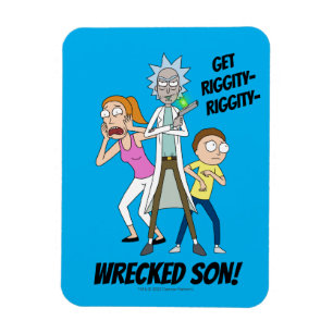 RICKおよびMORTY™ Rick、Morty、Summer マグネット