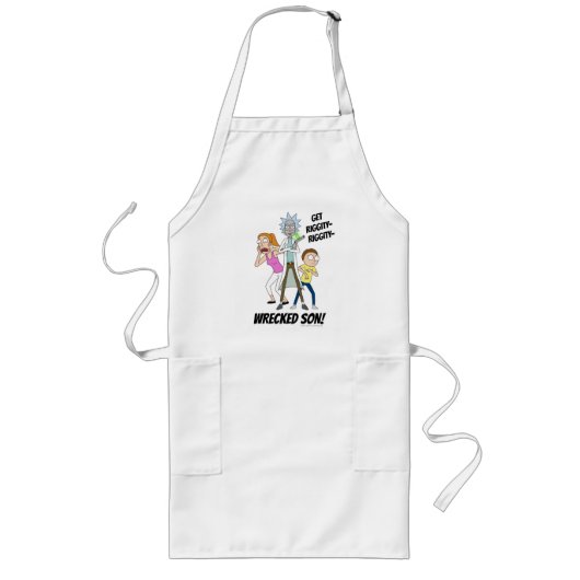 RICKおよびMORTY™ | Rick、Morty、Summer ロングエプロン (正面)