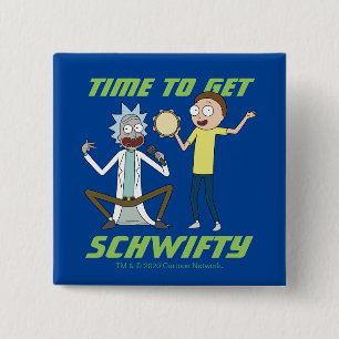 RICKおよびMORTY™   Schwiftyを取得する時間 缶バッジ