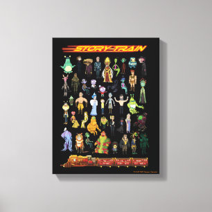 RICKおよびMORTY™   Storyトレイン キャンバスプリント