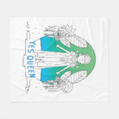 RICKおよびMORTY™ |Yesクイーン フリースブランケット (正面(横))