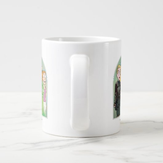 RickとMortyファミリーグラフィック ジャンボコーヒーマグカップ (裏面)