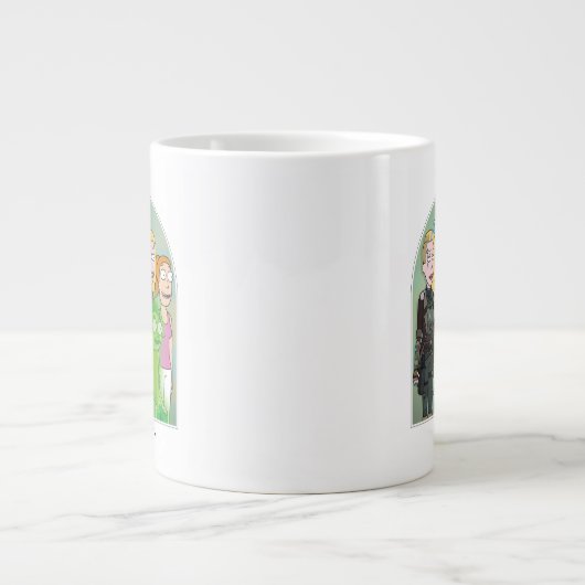 RickとMortyファミリーグラフィック ジャンボコーヒーマグカップ (正面)