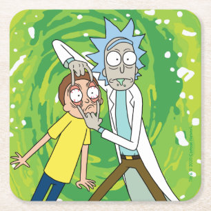 RICKとMORTY™ あれを見て スクエアペーパーコースター