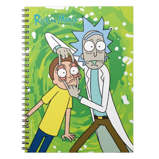 RICKとMORTY™|あれを見て ノートブック (正面)