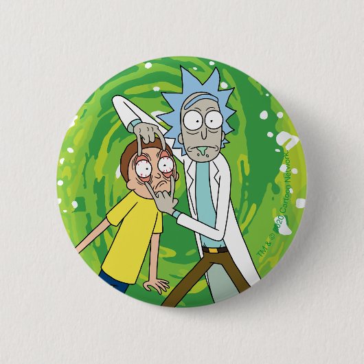 RICKとMORTY™|あれを見て 缶バッジ (正面)
