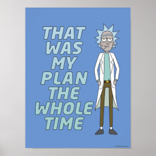 RICKとMORTY™ それが私の計画でした ポスター
