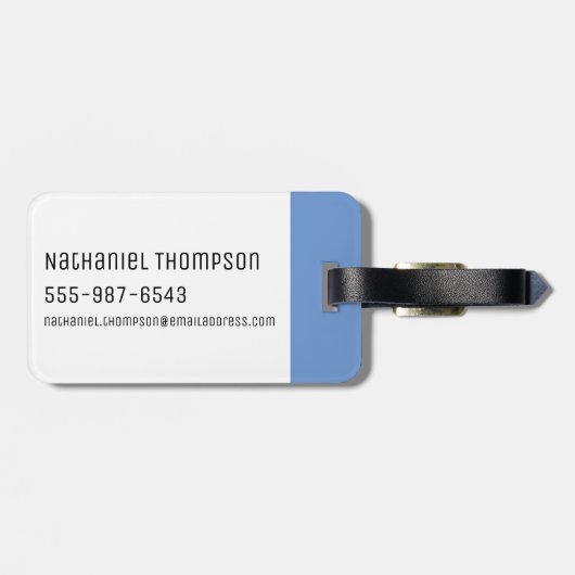 RICKとMORTY™|それが私の計画でした ラゲッジタグ (裏面横)