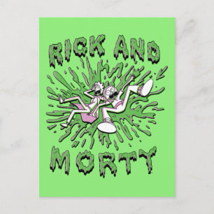 RICKとMORTY™ アシッド·バットに入る インビテーションポストカード