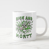 RICKとMORTY™|アシッド·バットに入る ジャンボコーヒーマグカップ (右)
