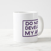 RICKとMORTY™|アプリを開発しない ジャンボコーヒーマグカップ (正面右)