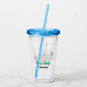 RICKとMORTY™|オフ飛んでいる宇宙船 アクリルタンブラー (裏面)