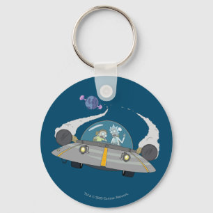 RICKとMORTY™ オフ飛んでいる宇宙船 キーホルダー