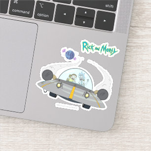 RICKとMORTY™ オフ飛んでいる宇宙船 シール
