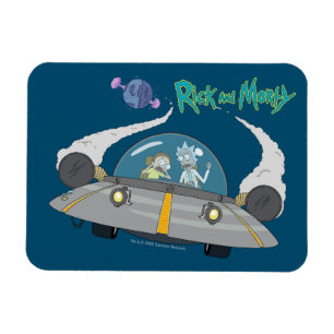 RICKとMORTY™ オフ飛んでいる宇宙船 マグネット