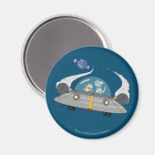 RICKとMORTY™|オフ飛んでいる宇宙船 マグネット (正面/裏面)