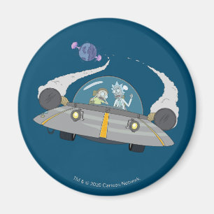 RICKとMORTY™ オフ飛んでいる宇宙船 マグネット