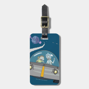 RICKとMORTY™ オフ飛んでいる宇宙船 ラゲッジタグ