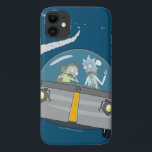 RICKとMORTY™|オフ飛んでいる宇宙船 iPhone 11 ケース<br><div class="desc">リックとモーティは爆発する惑星から宇宙船遠くにに飛び出す！</div>