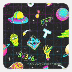 RICKとMORTY™ シーサイケデリックズン3パターン スクエアシール