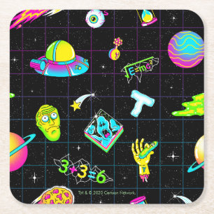 RICKとMORTY™ シーサイケデリックズン3パターン スクエアペーパーコースター