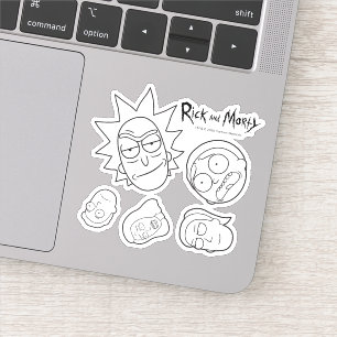 RICKとMORTY™ スミスファミリーヘッドパターン シール
