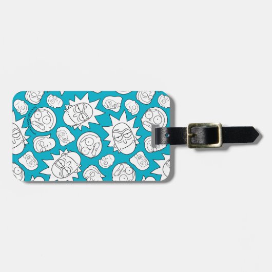 RICKとMORTY™|スミスファミリーヘッドパターン ラゲッジタグ (正面横)
