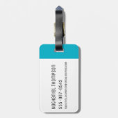 RICKとMORTY™|スミスファミリーヘッドパターン ラゲッジタグ (裏面縦)