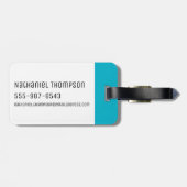 RICKとMORTY™|スミスファミリーヘッドパターン ラゲッジタグ (裏面横)