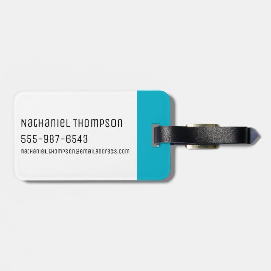 RICKとMORTY™|スミスファミリーヘッドパターン ラゲッジタグ (裏面横)