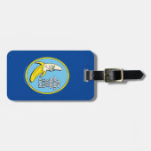 RICKとMORTY™|バナナ·リック·バッジ ラゲッジタグ (正面横)